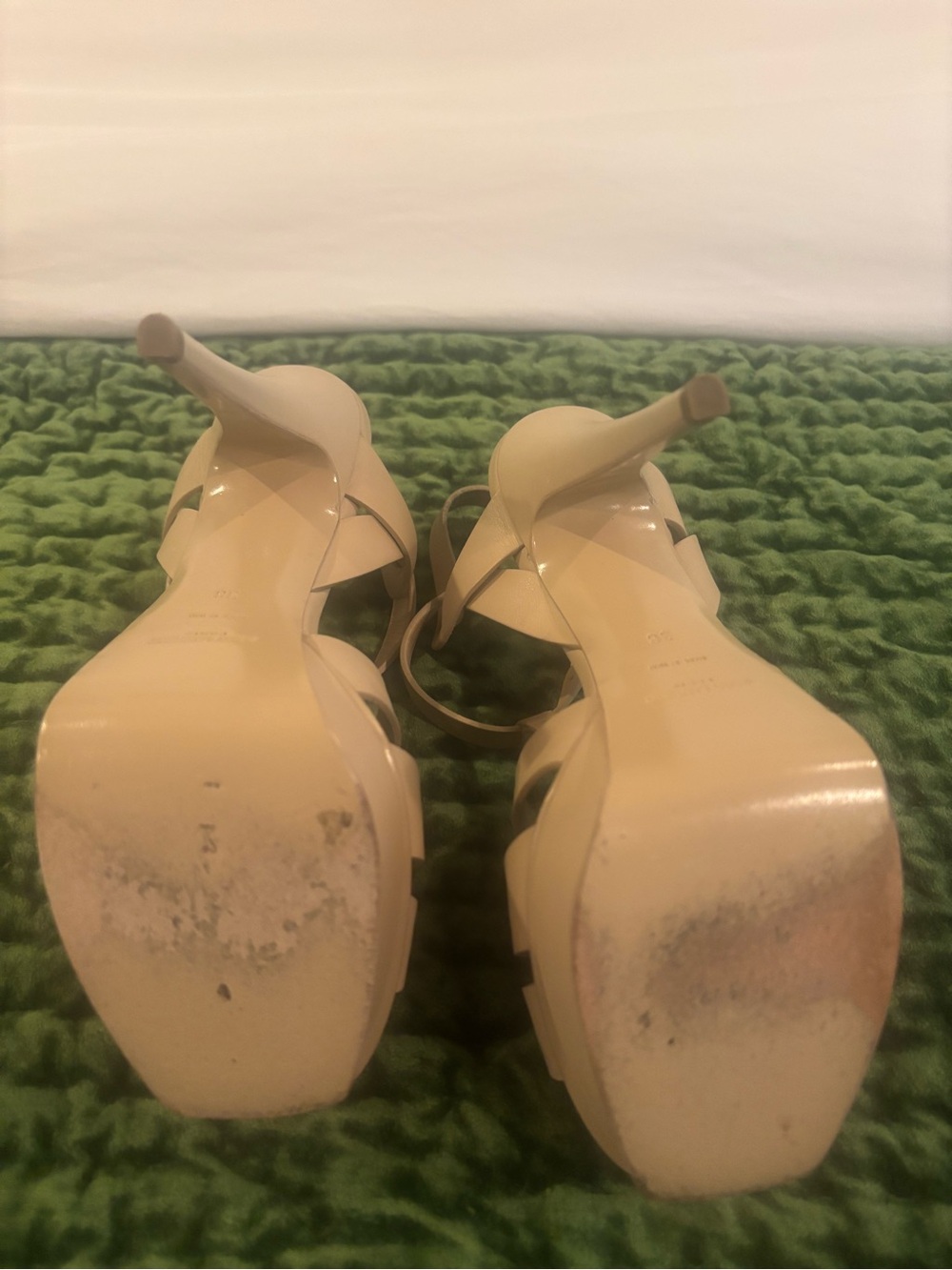 Saint Laurent Tribute 105 Nude Heel SZ 38.5 - Picture 7 of 9